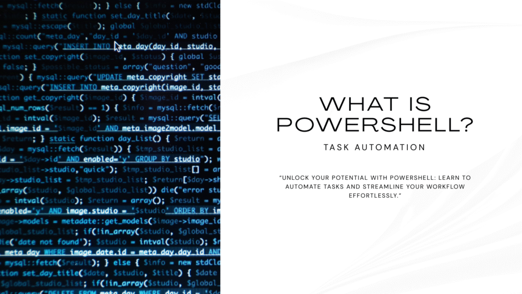 powershell, what is powershell